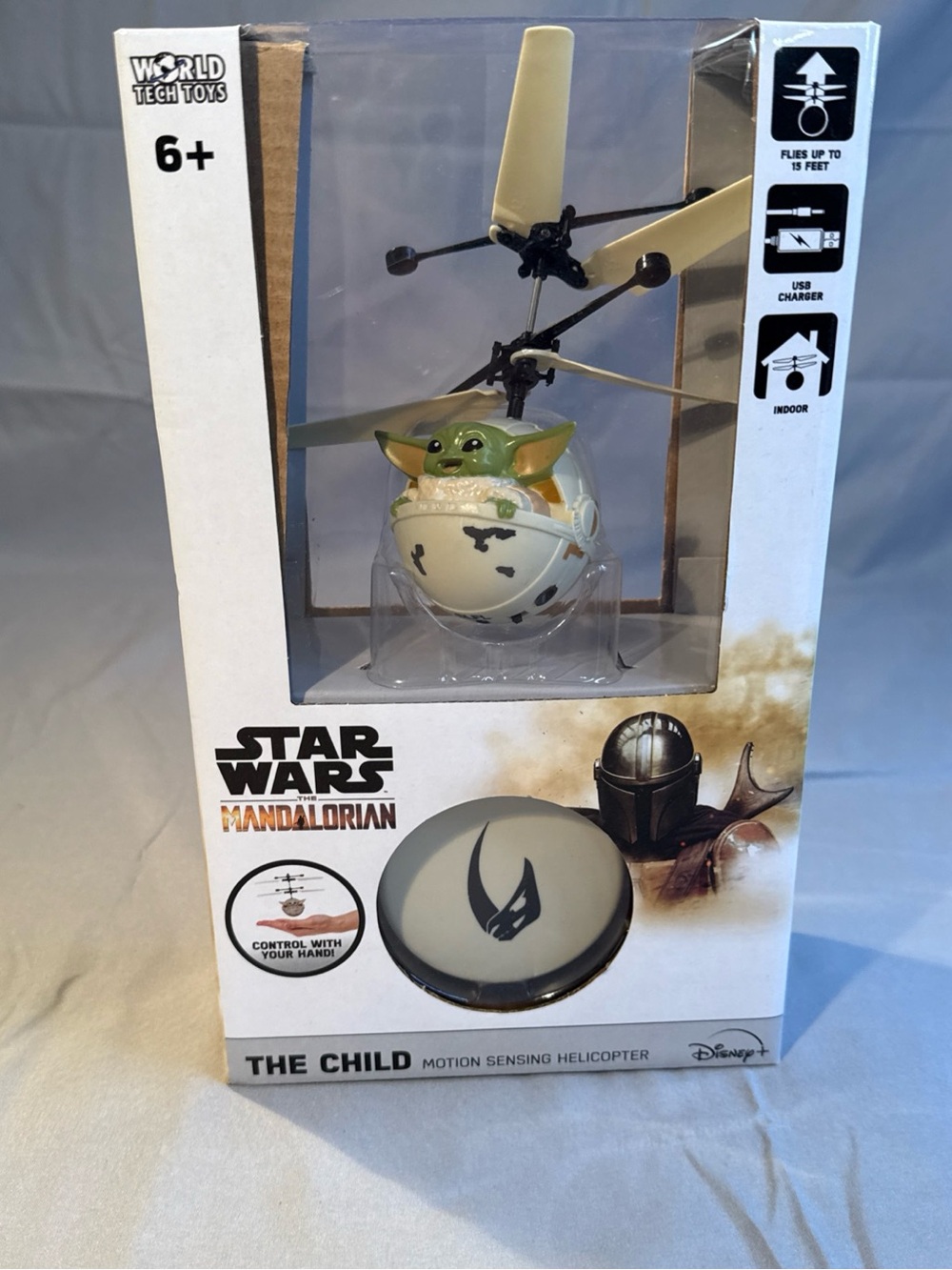 Star Wars The Child Motion Sensing Helicopter Toy - White & Green